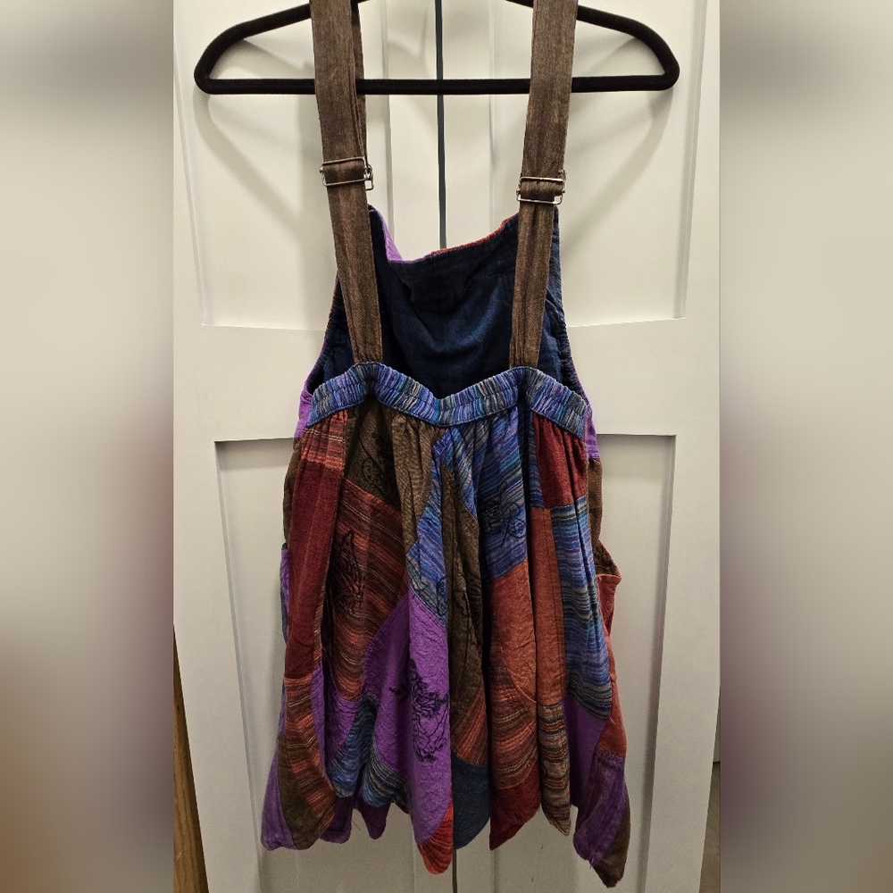 Karma Nepal Crafts Patchwork Overalls - Picture 4 of 6